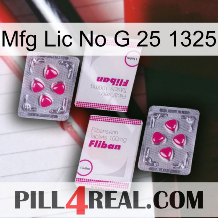 Mfg Lic No G 25 1325 33